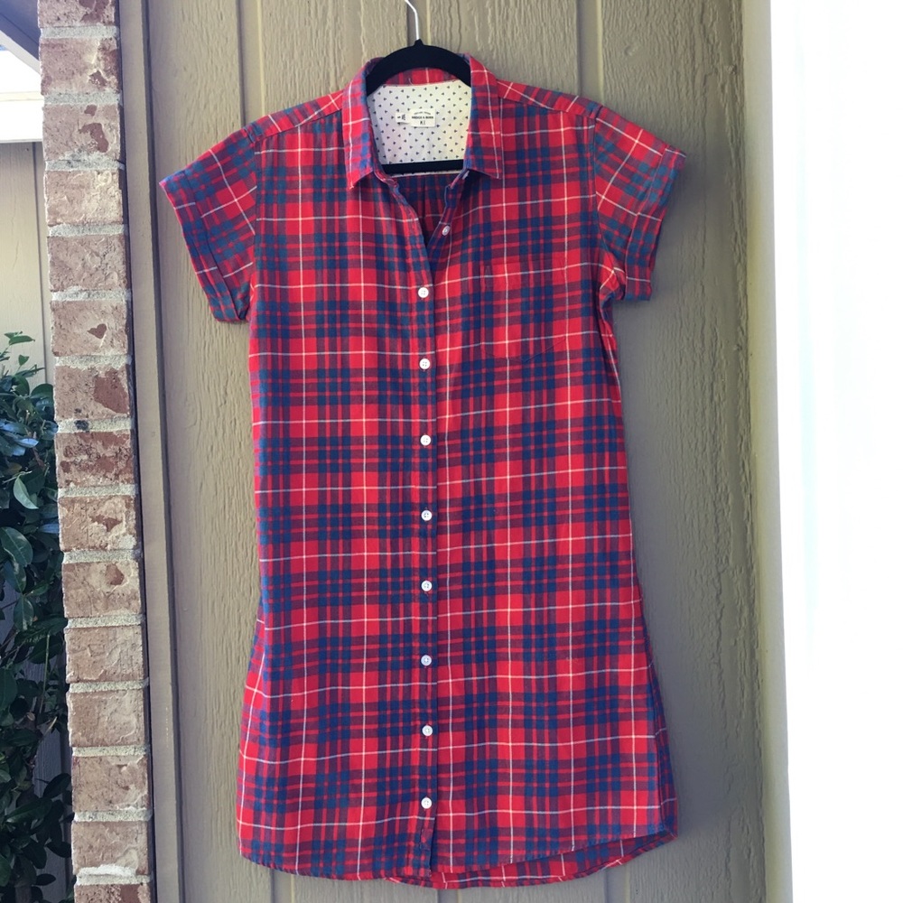 Bridge & Burn plaid cotton Loren dress